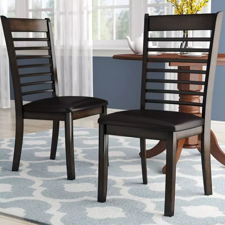 Lapinski Ladder Back Side Chair in Espresso 3D model_0