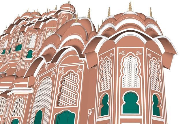 Hawa Mahal Jaipur 3D model 5