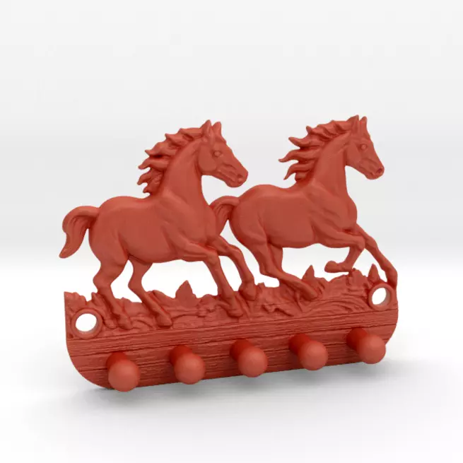 Horses Keys Hanger 3D print model