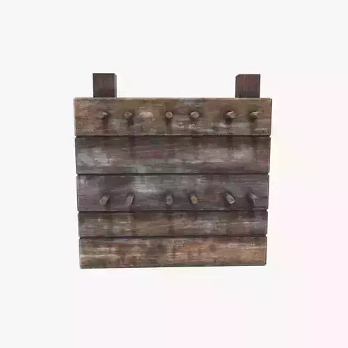 Medieval Wall Rack V05