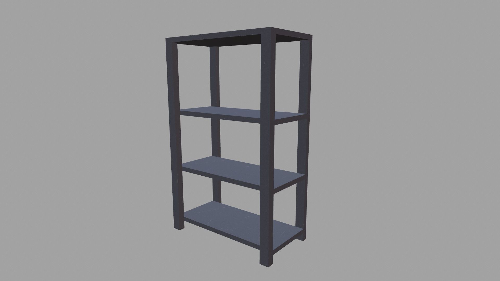 Metal Rack Low-poly 3D model_4