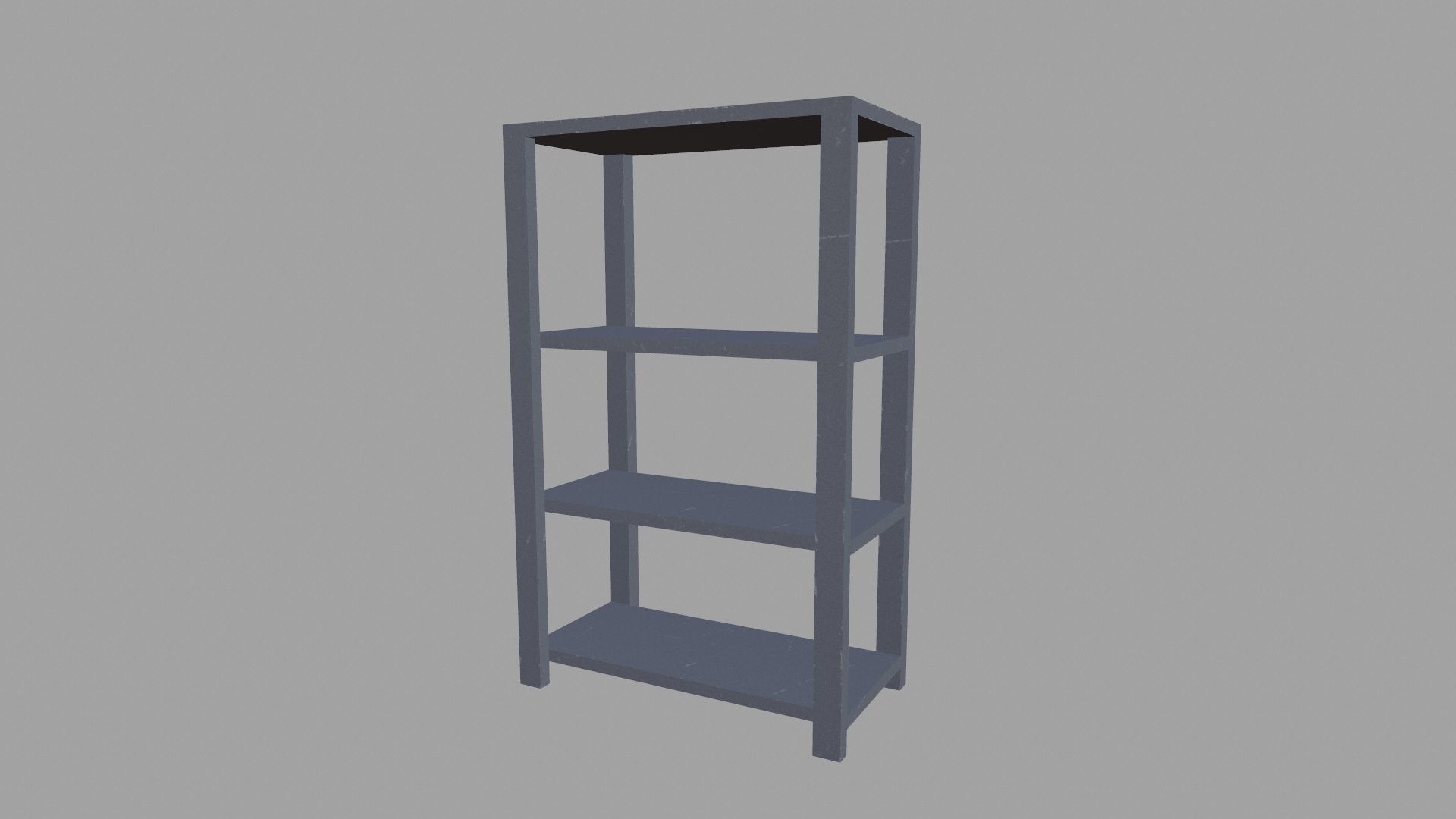 Metal Rack Low-poly 3D model_2