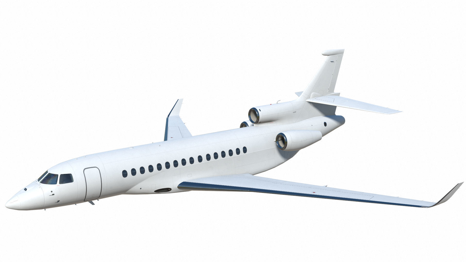 Dassault Falcon 8X Low-poly 3D model_20