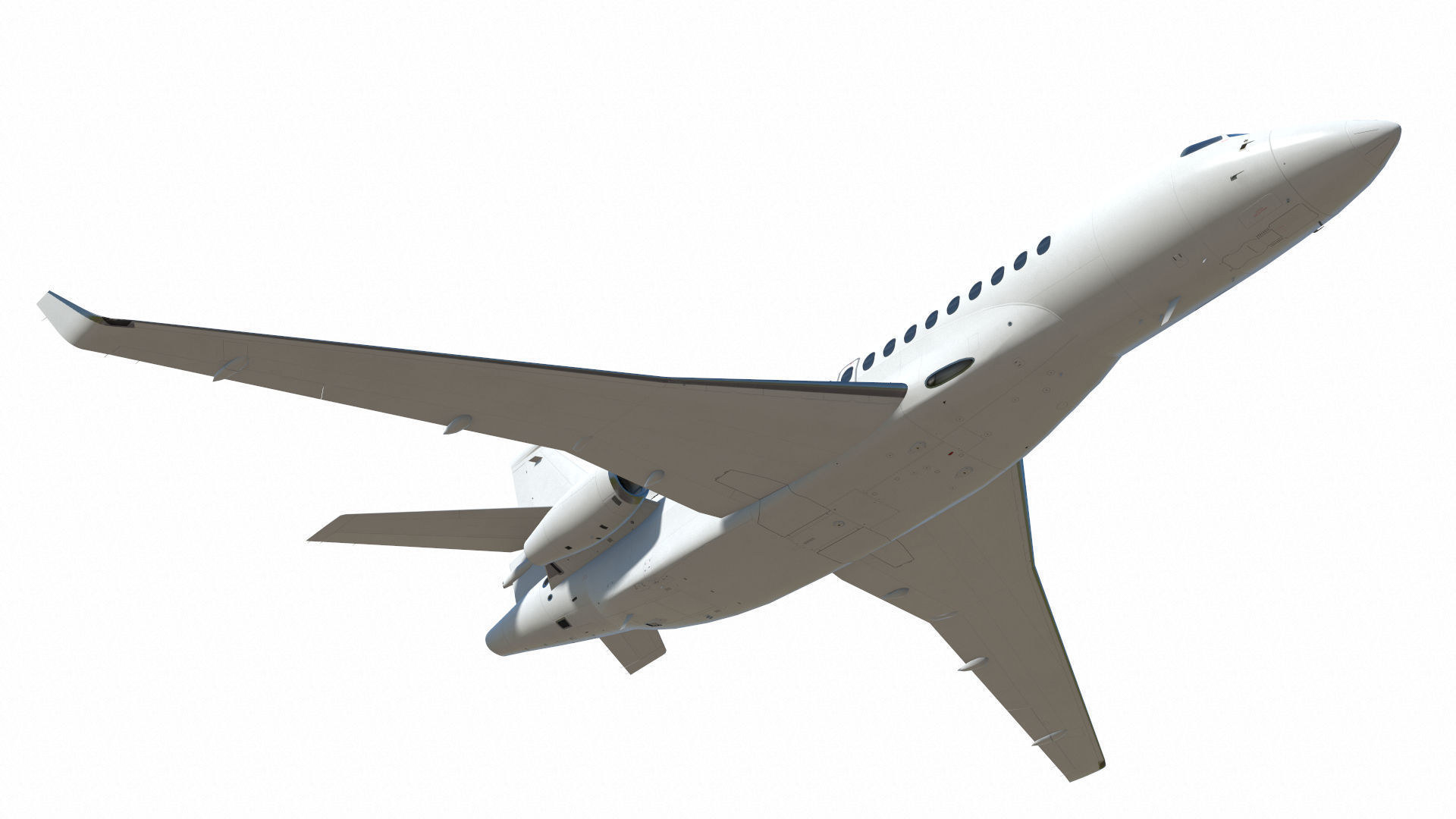 Dassault Falcon 8X Low-poly 3D model_22