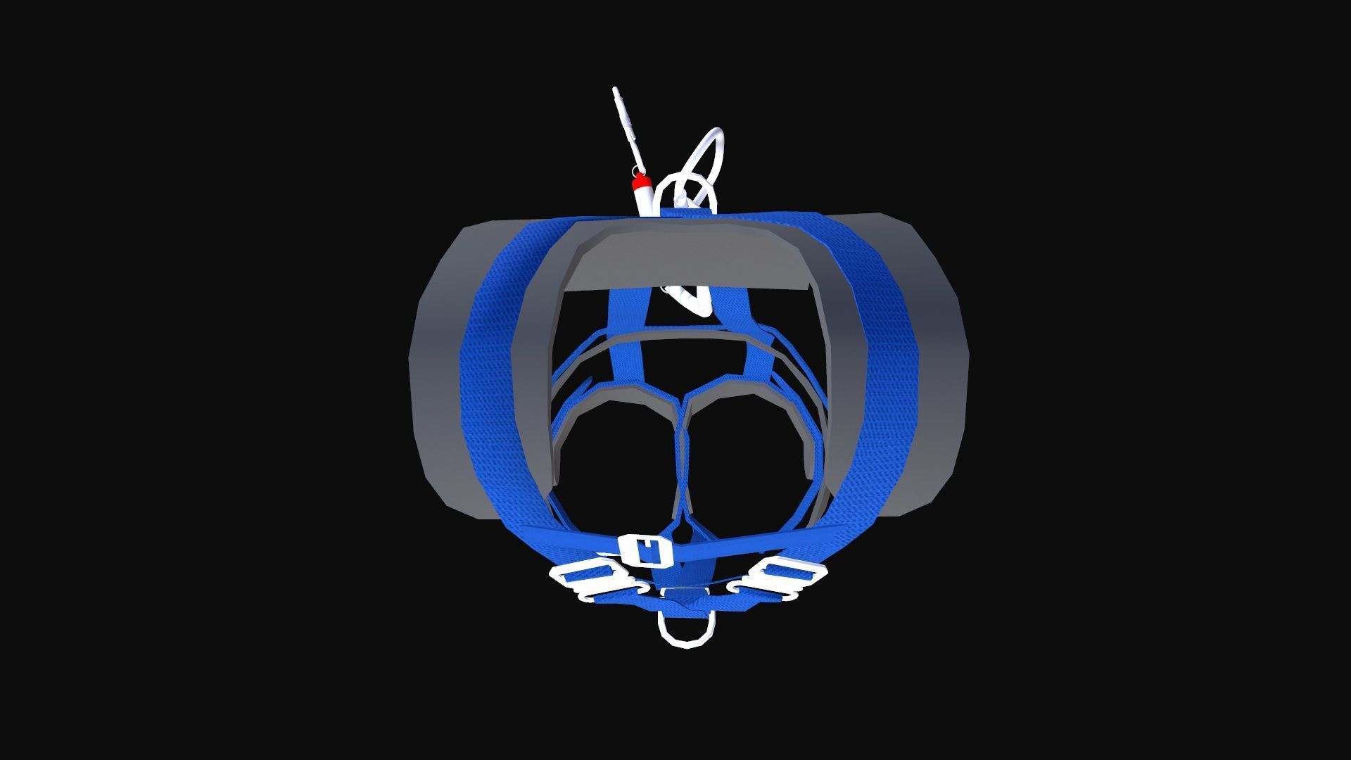 Safety Harness Low-poly 3D model_11