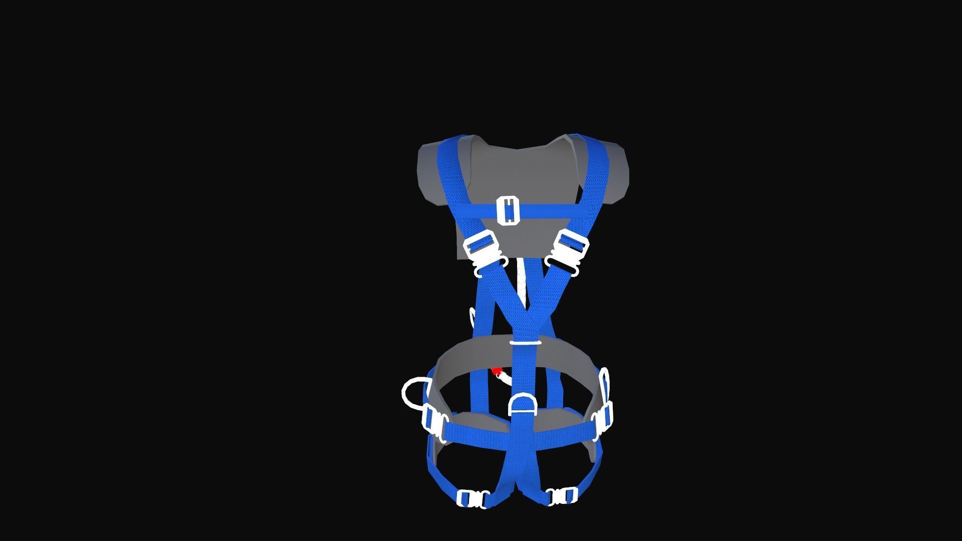 Safety Harness Low-poly 3D model_10