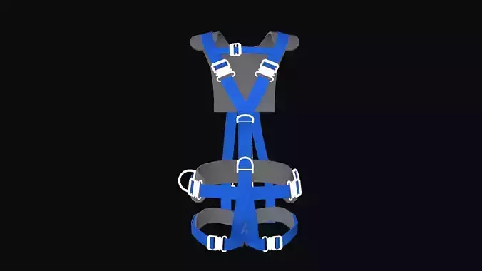 Safety Harness Low-poly 3D model