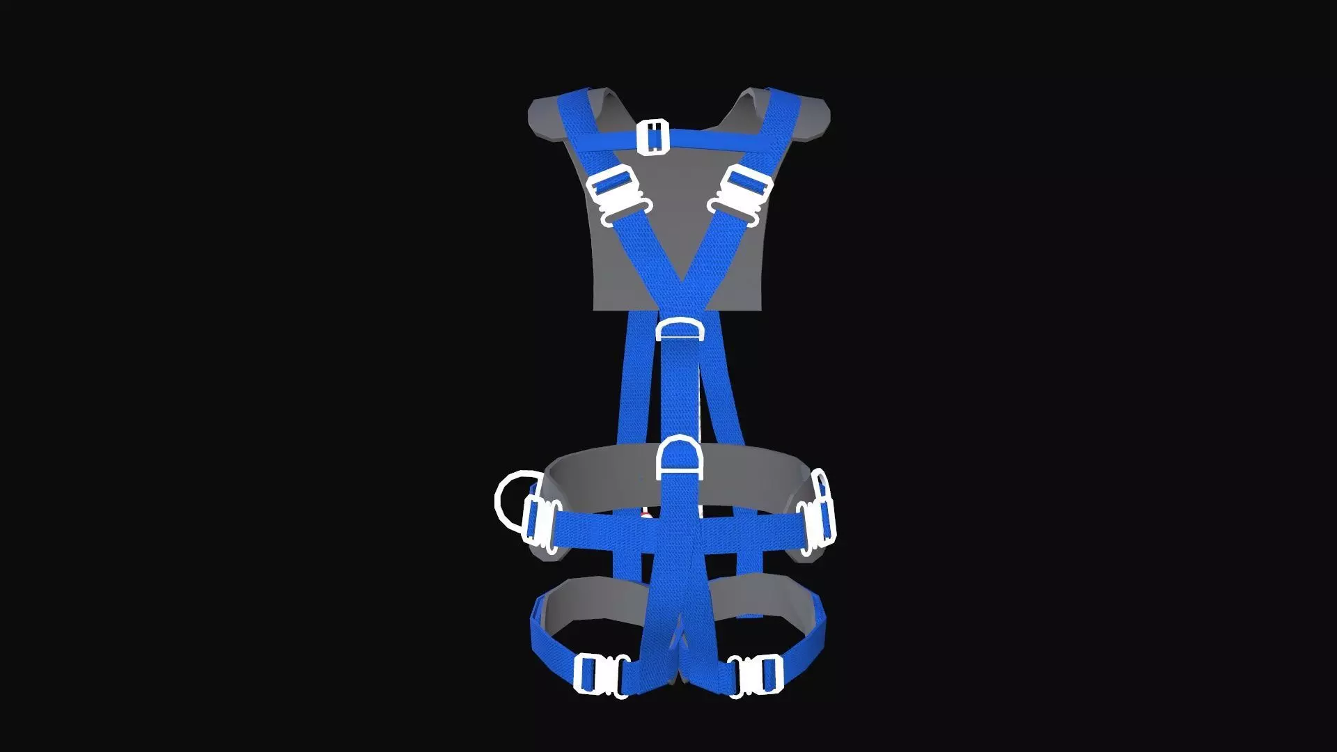 Safety Harness Low-poly 3D model_0