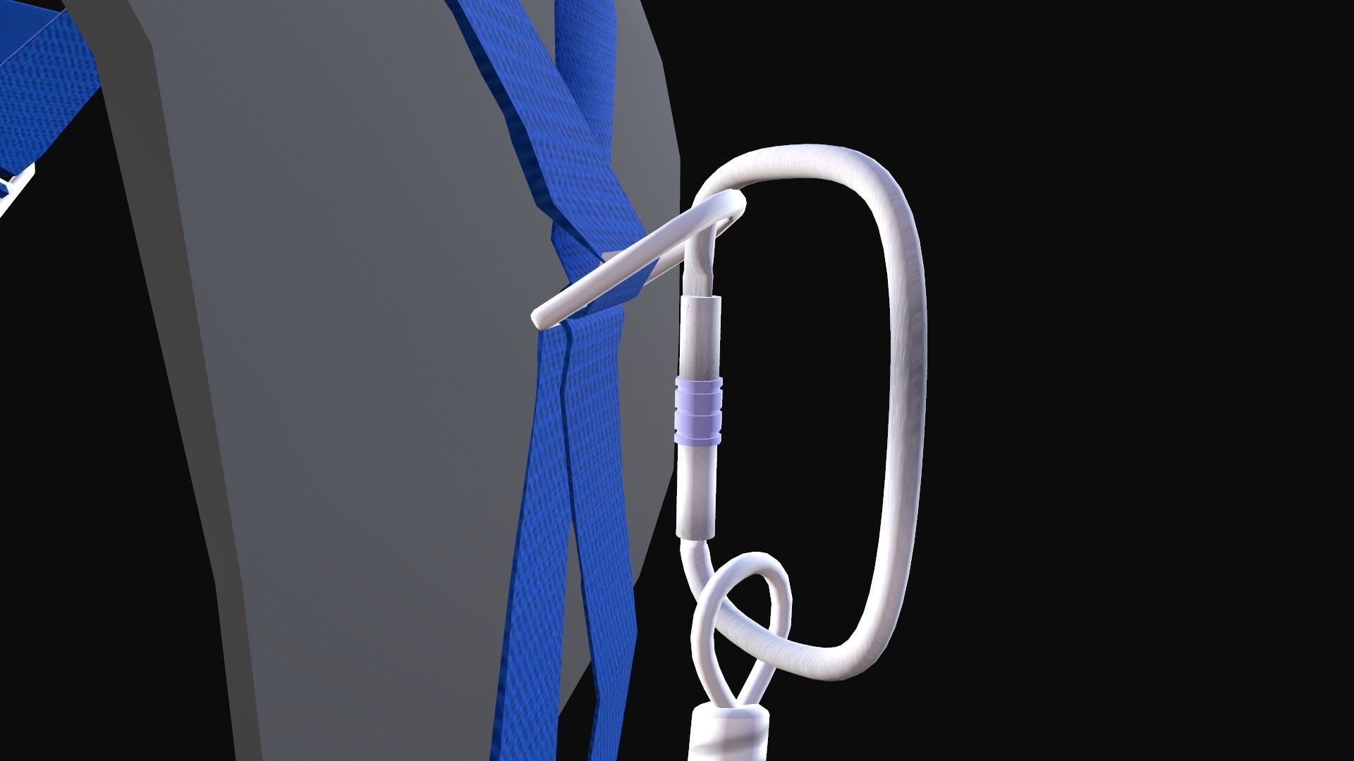Safety Harness Low-poly 3D model_8
