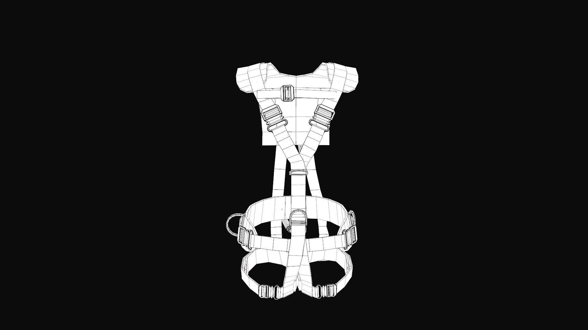 Safety Harness Low-poly 3D model_13