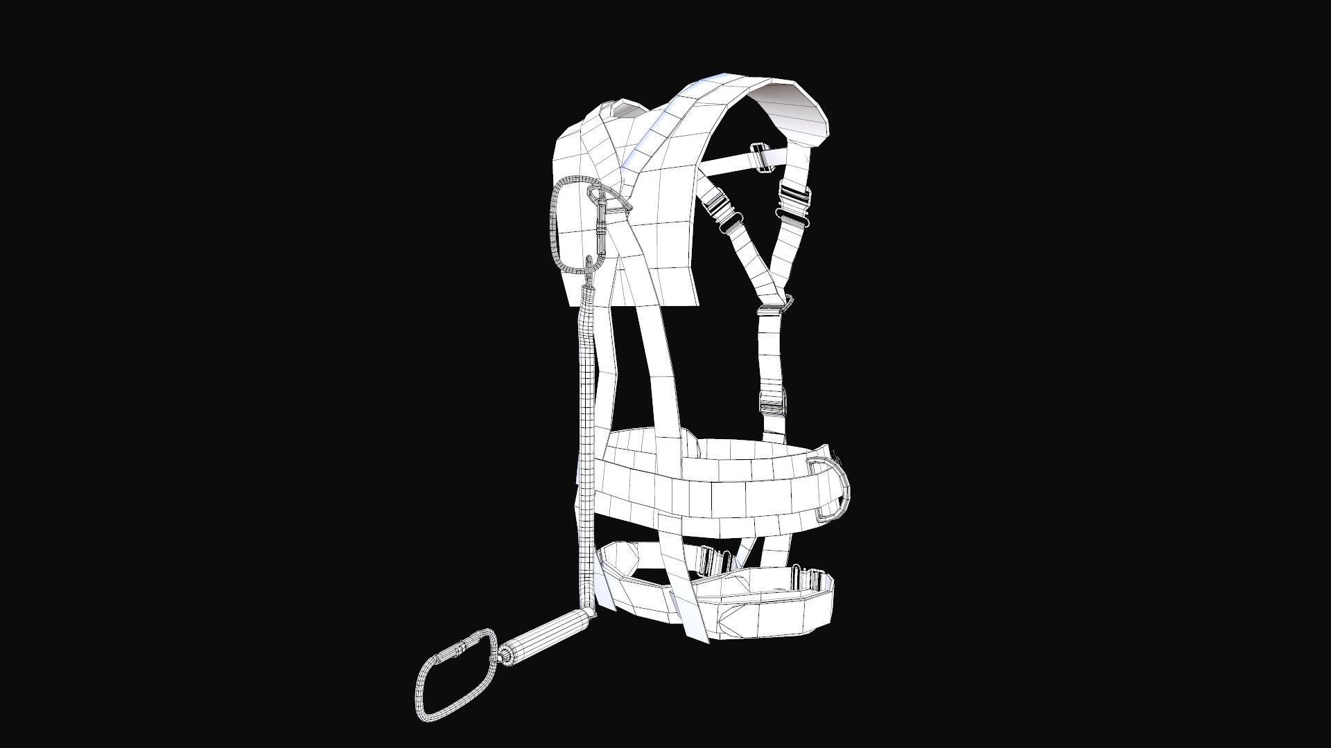 Safety Harness Low-poly 3D model_14