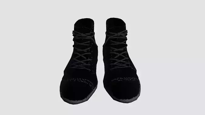 Safety Shoes Low-poly 3D model