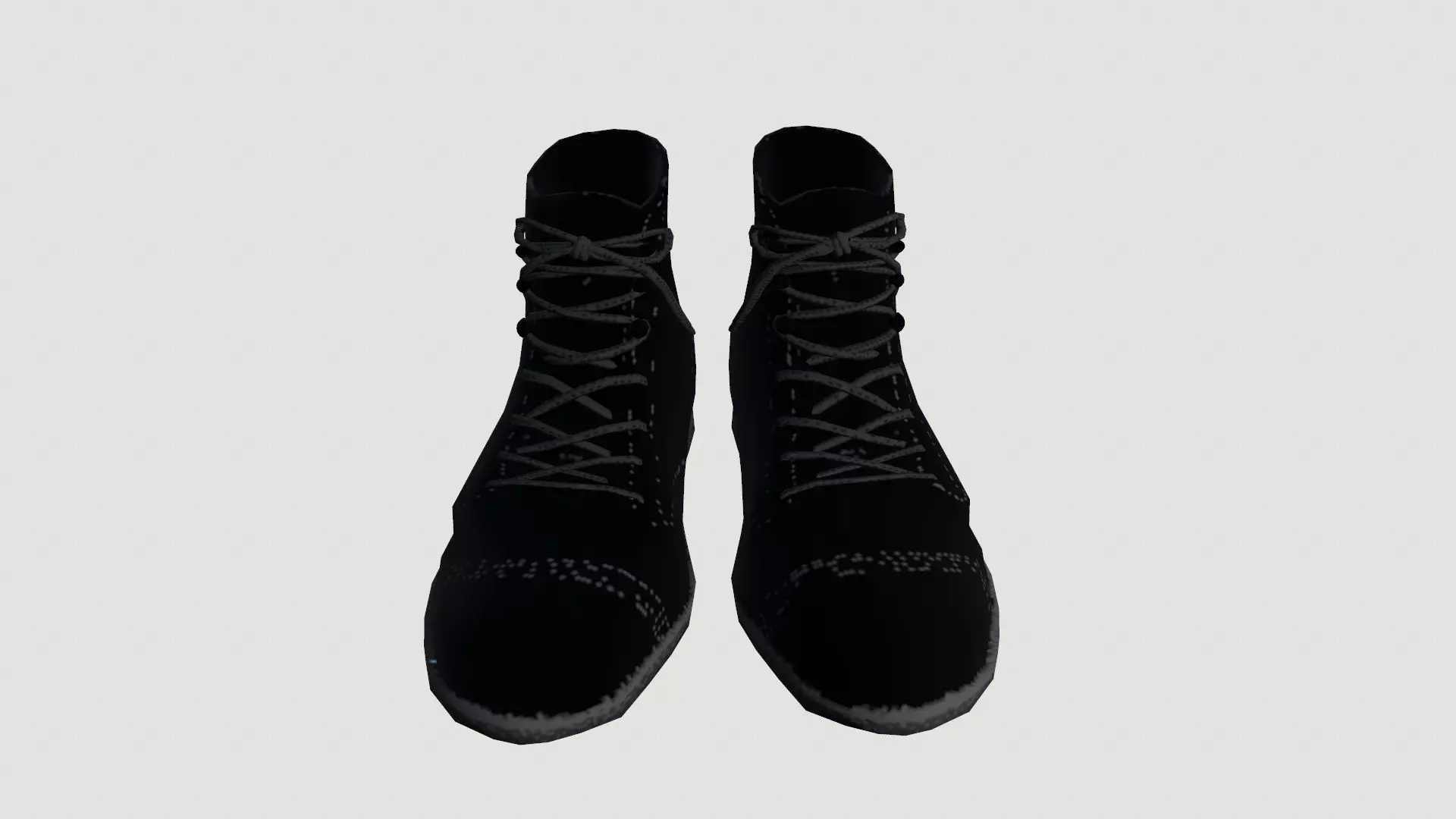 Safety Shoes Low-poly 3D model_0