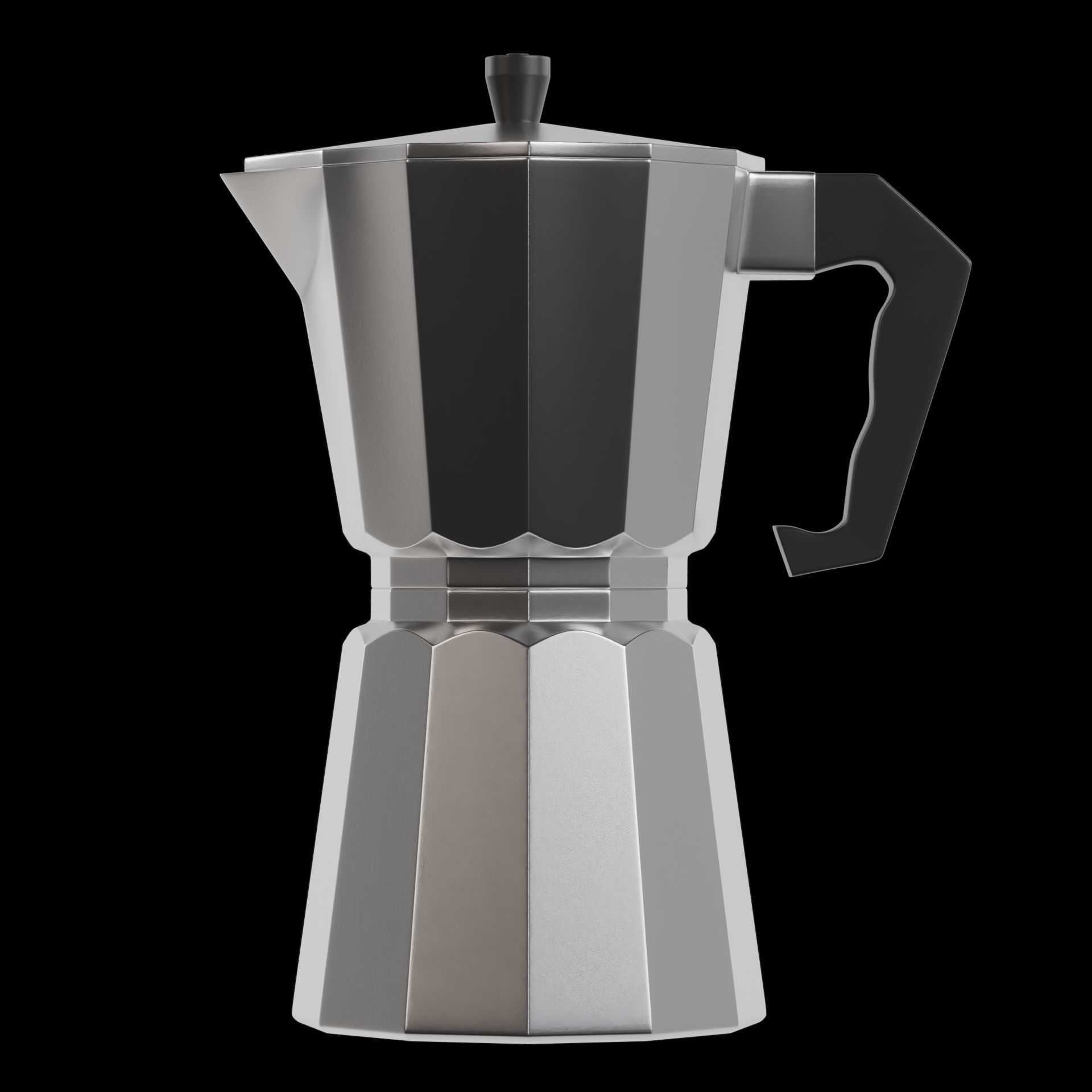 Coffee Maker Low-poly 3D model_1