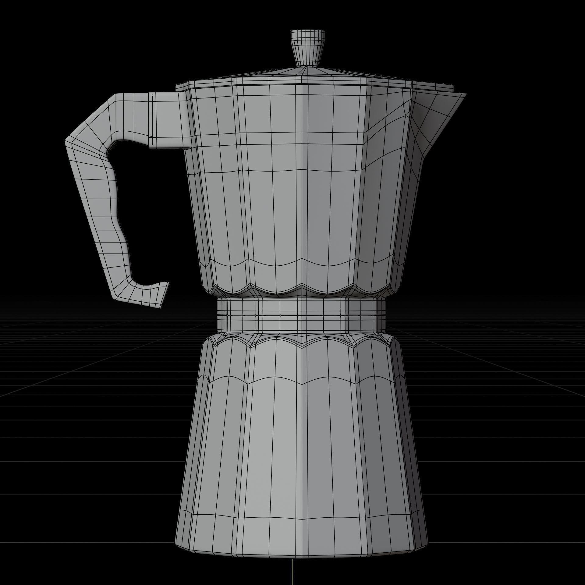Coffee Maker Low-poly 3D model_7