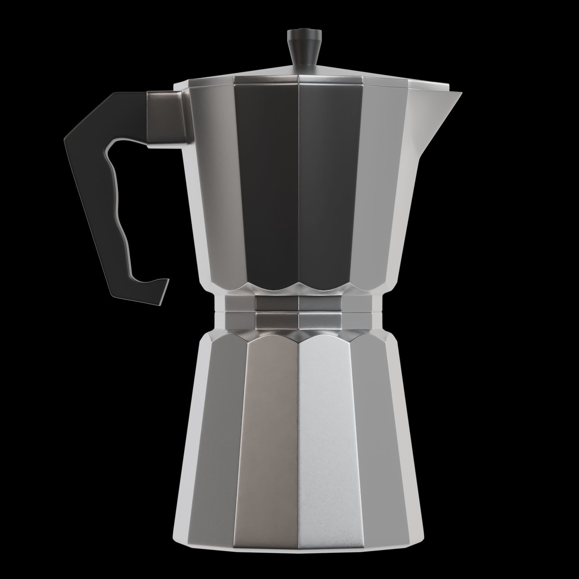 Coffee Maker Low-poly 3D model_2