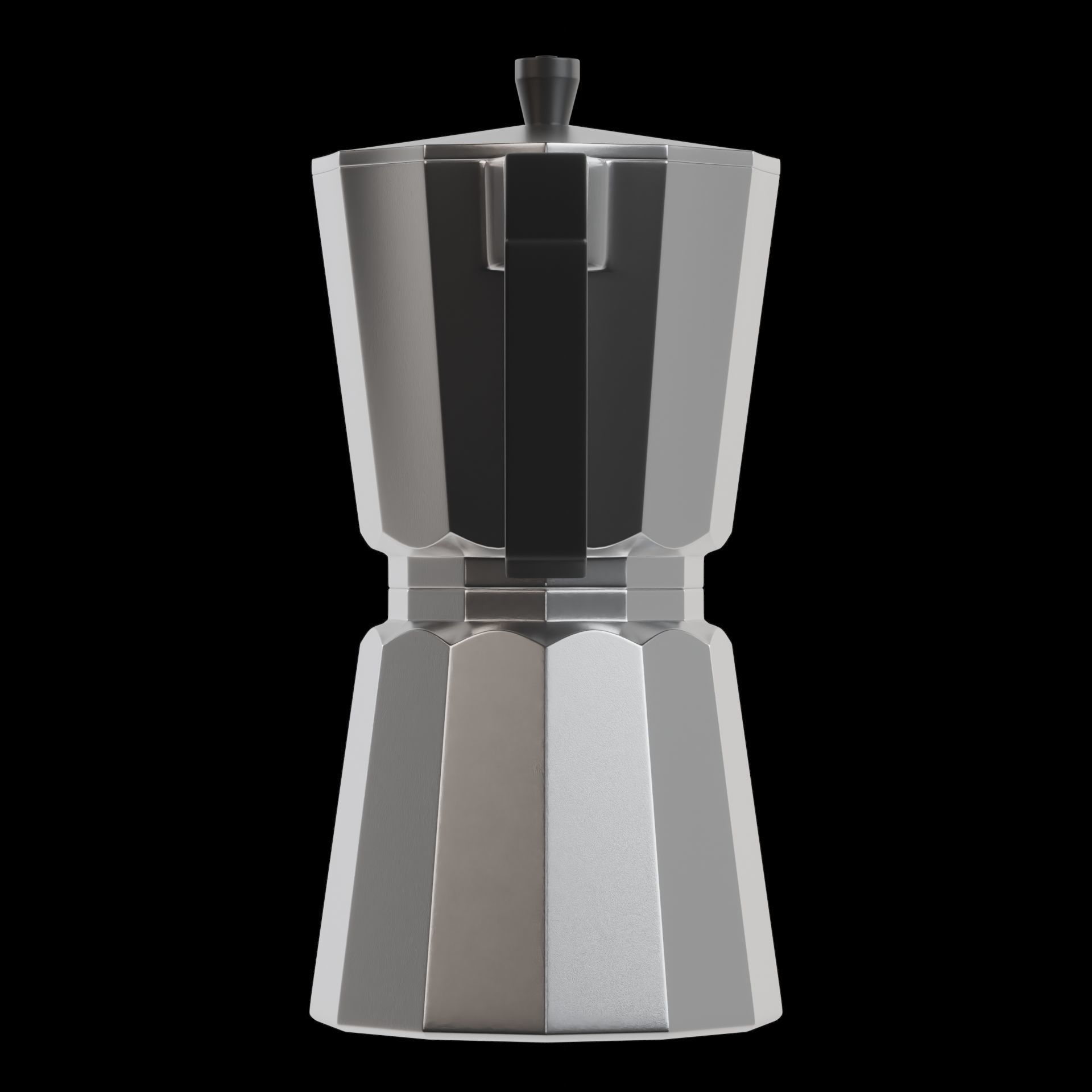Coffee Maker Low-poly 3D model_4