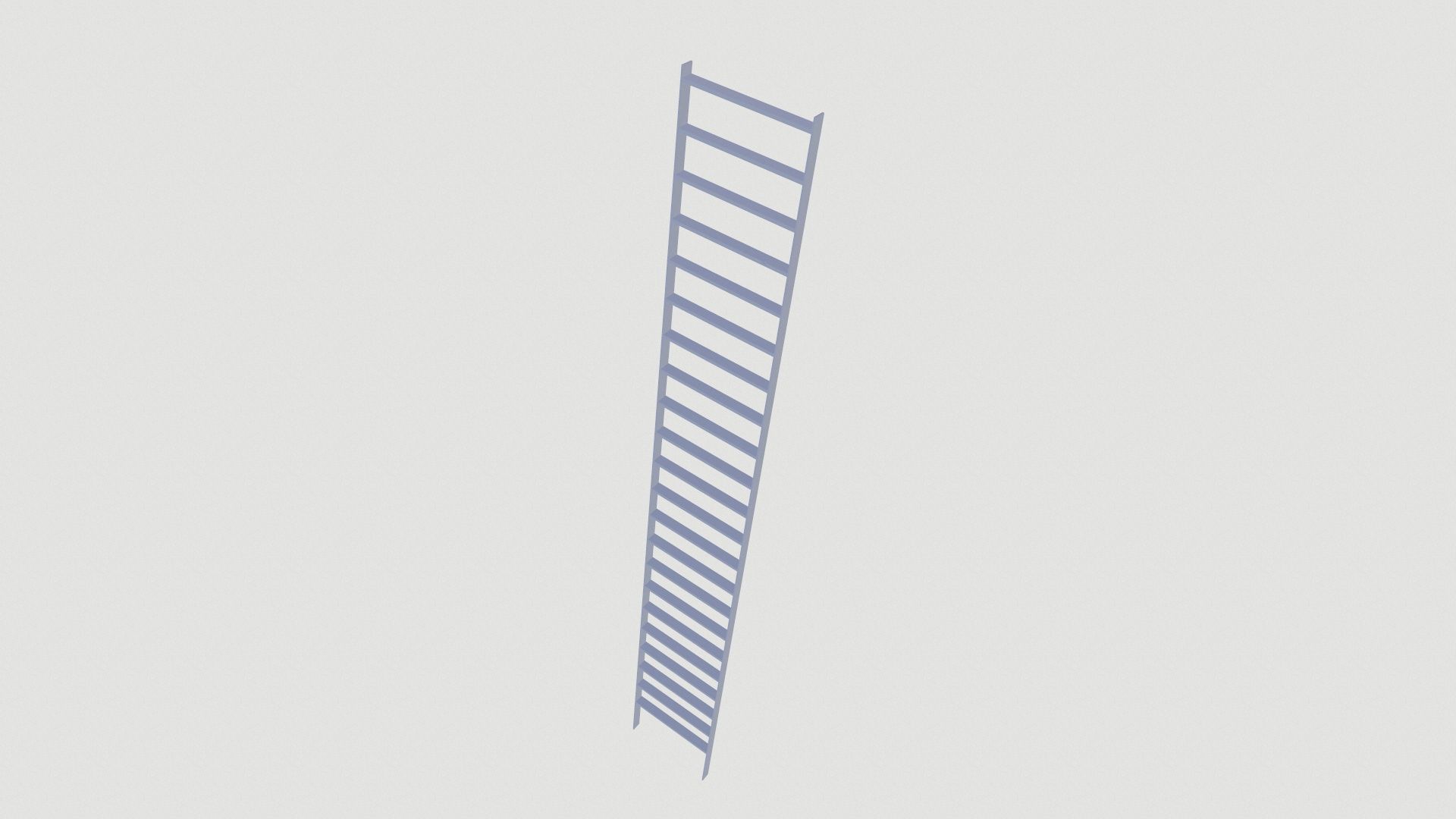 Stair Low-poly 3D model_4