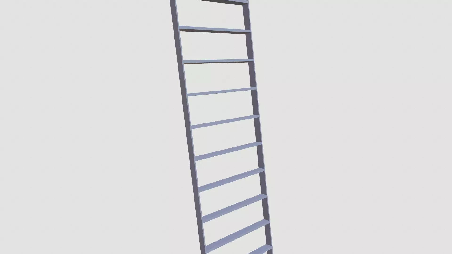 Stair Low-poly 3D model_0