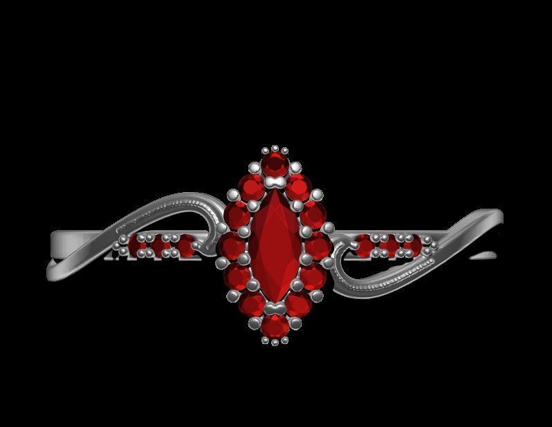 Engagement Ring 1 3D print model_7