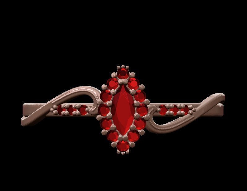 Engagement Ring 1 3D print model_9