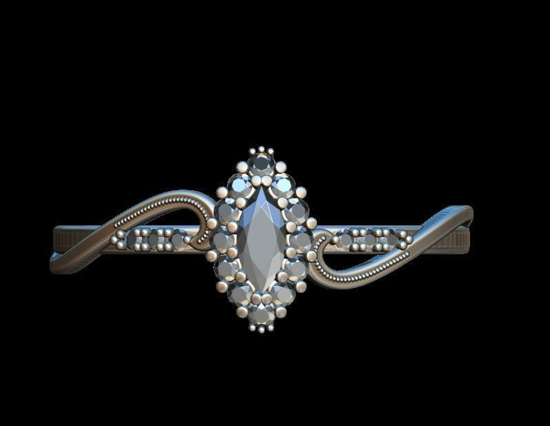 Engagement Ring 1 3D print model_10