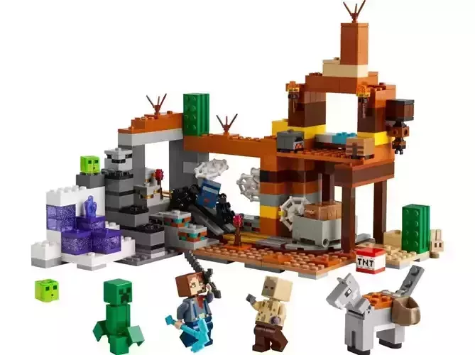 PixelBricks3D - The Badlands Mineshaft 3D print model