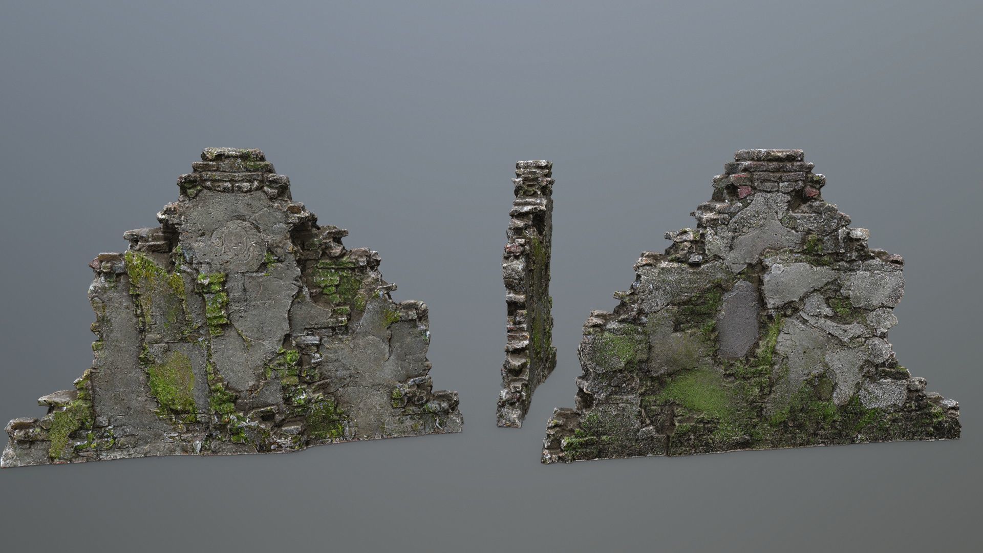 Rock  Gate Low-poly 3D model_13