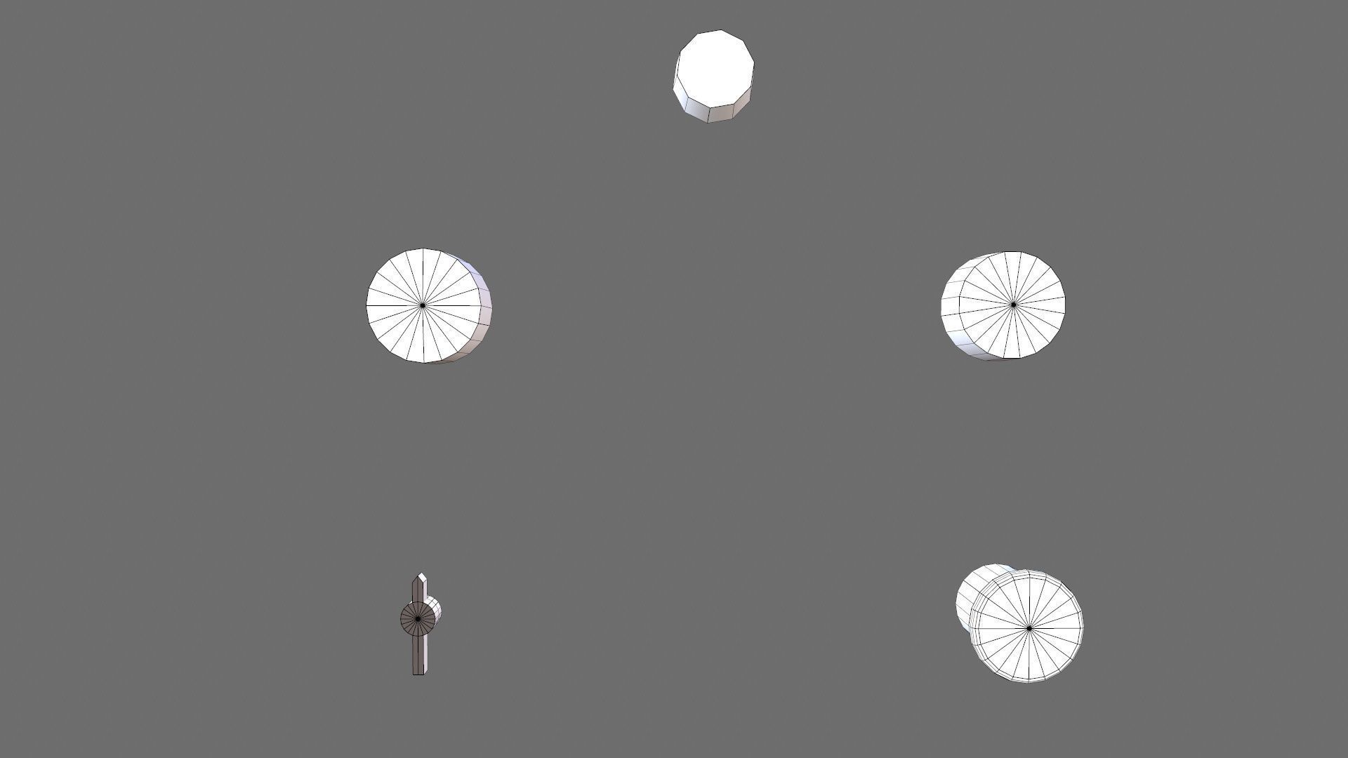 HMI Panel Switch Low-poly 3D model_7