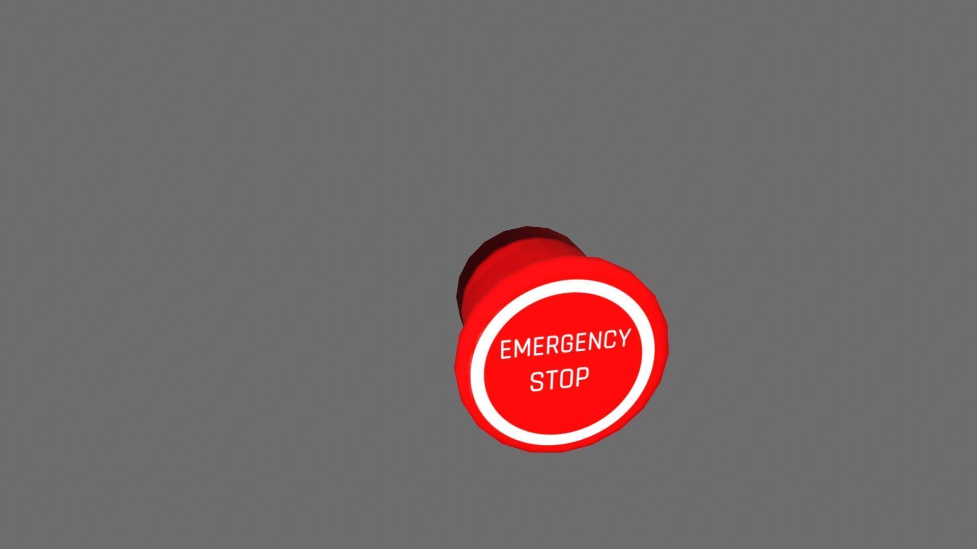 HMI Panel Switch Low-poly 3D model_2