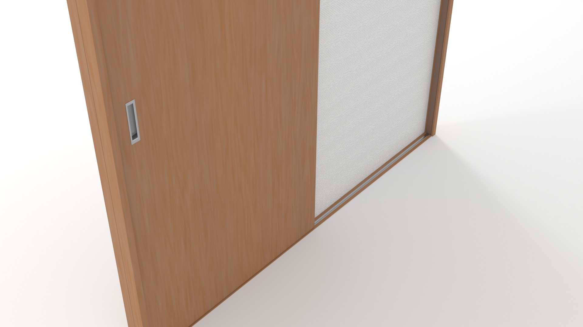 slide door Low-poly 3D model_4