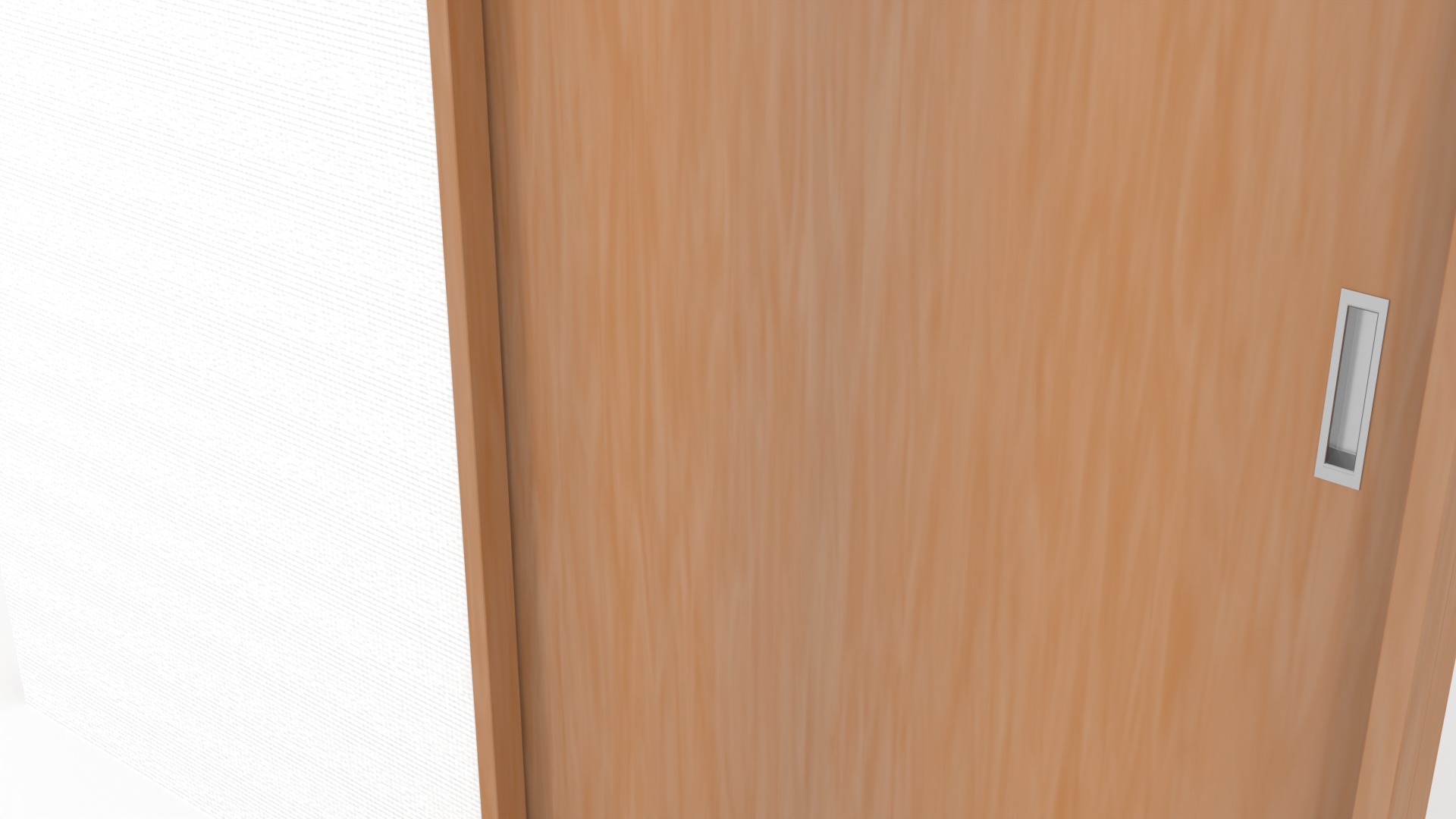 slide door Low-poly 3D model_3