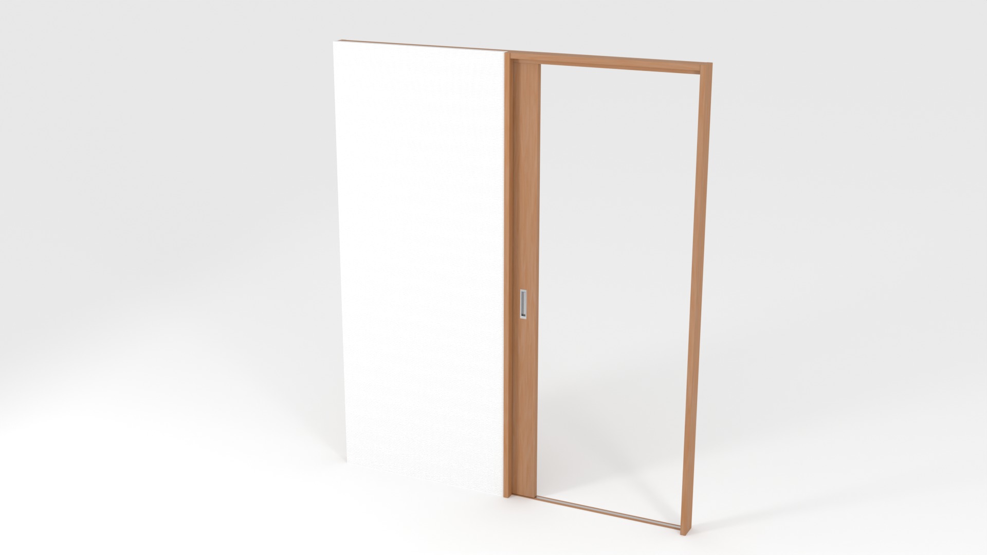 slide door Low-poly 3D model_5