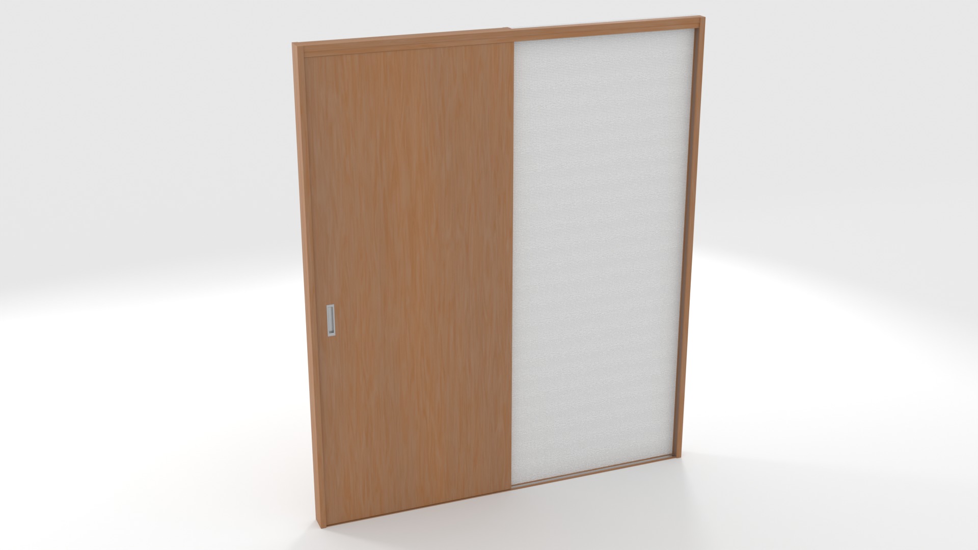 slide door Low-poly 3D model_2