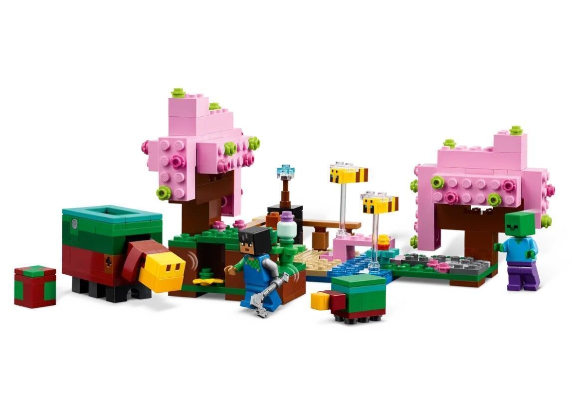 PixelBricks3D - MINECRT - The Cherry Blossom Garden 3D print model_1