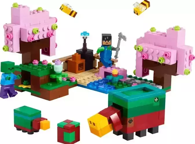 PixelBricks3D - MINECRT - The Cherry Blossom Garden