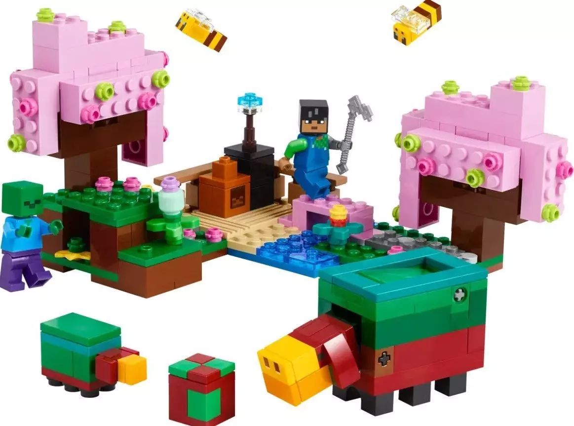 PixelBricks3D - MINECRT - The Cherry Blossom Garden 3D print model_0