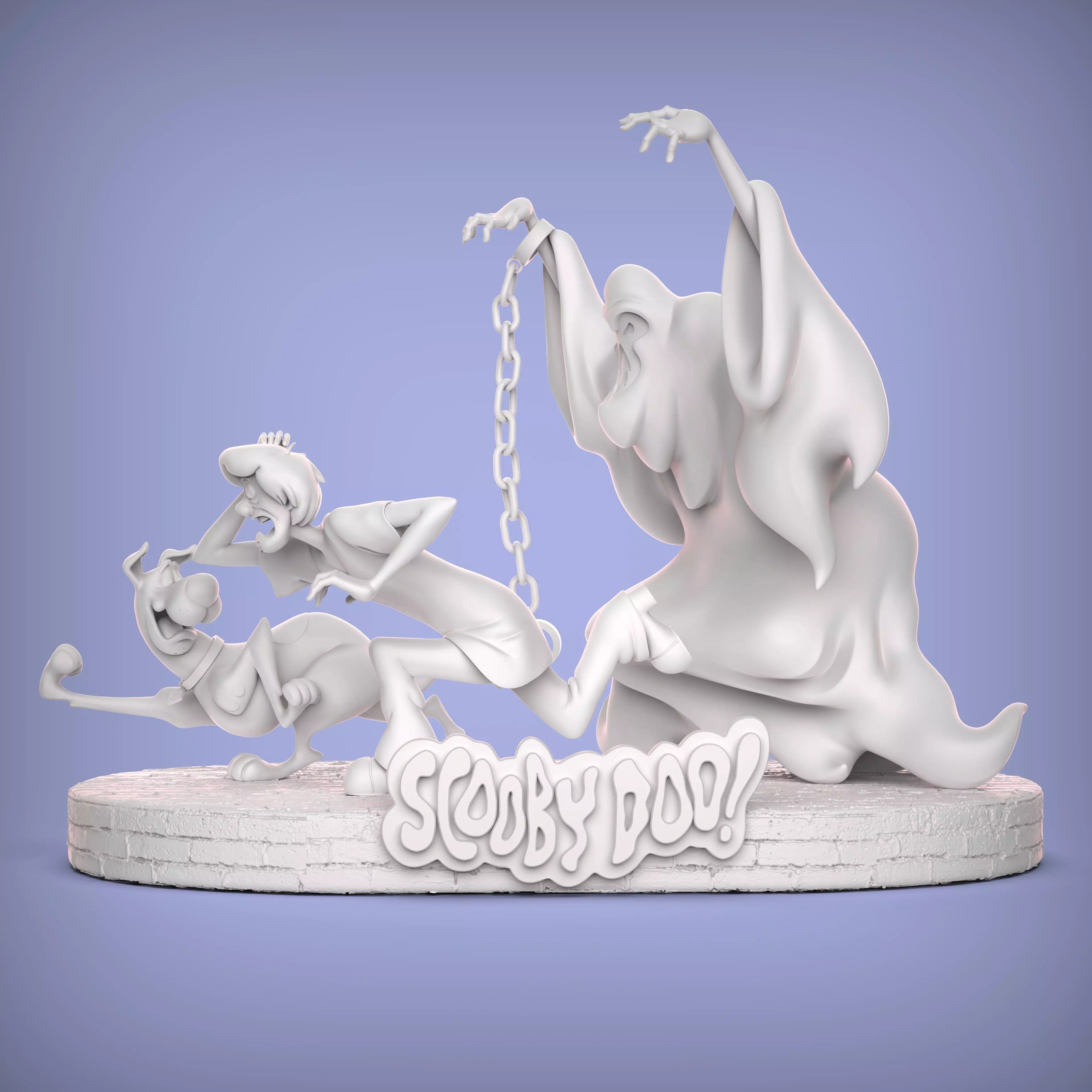 DIORAMA SCOOBY DOO AND SHAGGY HALLOWEEN 3D print model_9