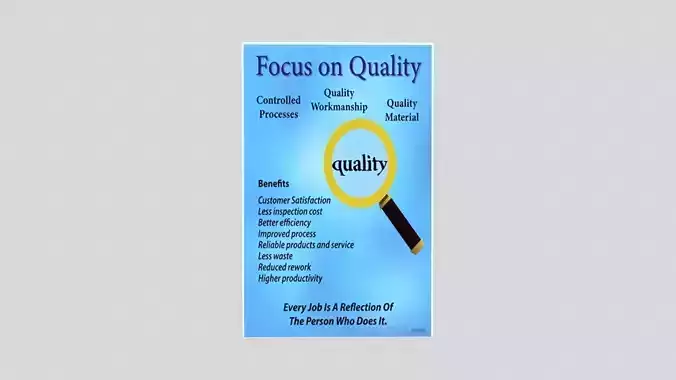 Focus on Quality Sticker