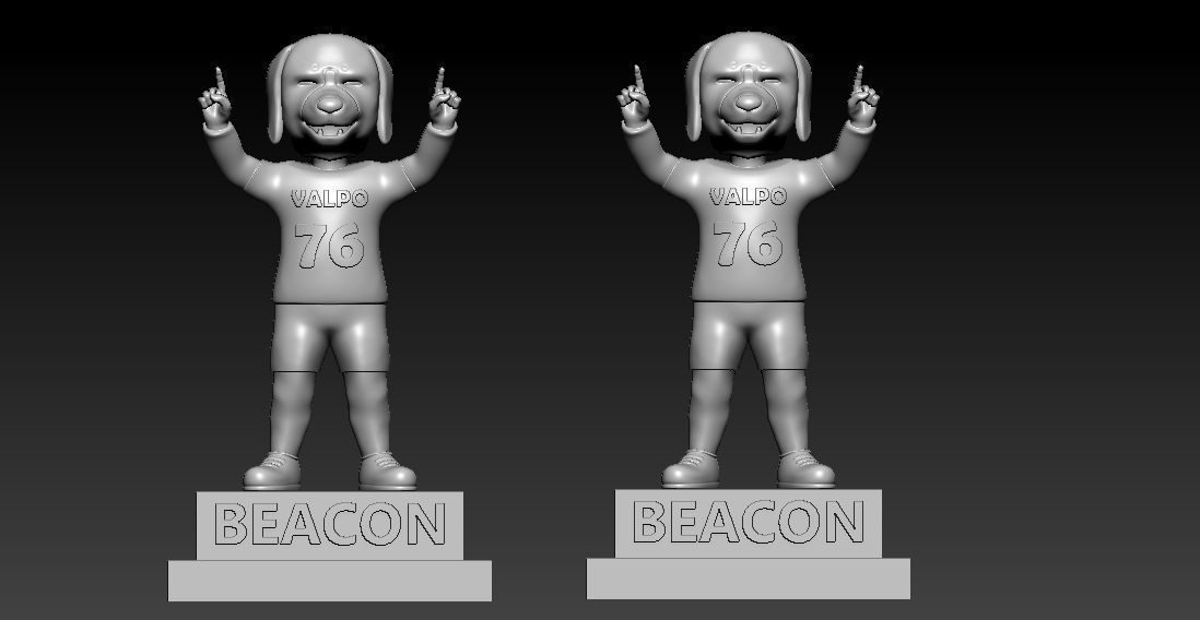NCAA - Beacon mascot - Valparaiso University - 3d print 3D print model_1