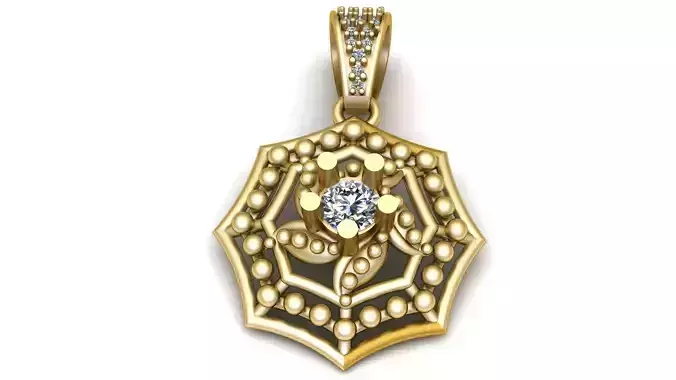 Mathilda Women Pendant 3D Printable Model