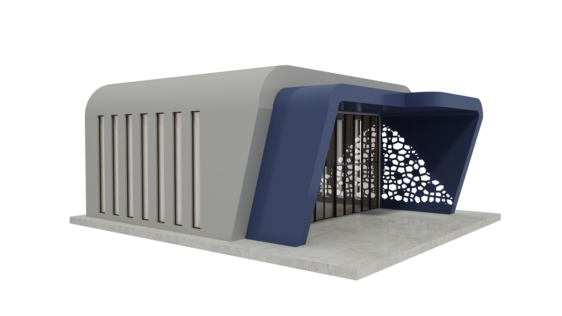 Retail Store Low-poly 3D model_1