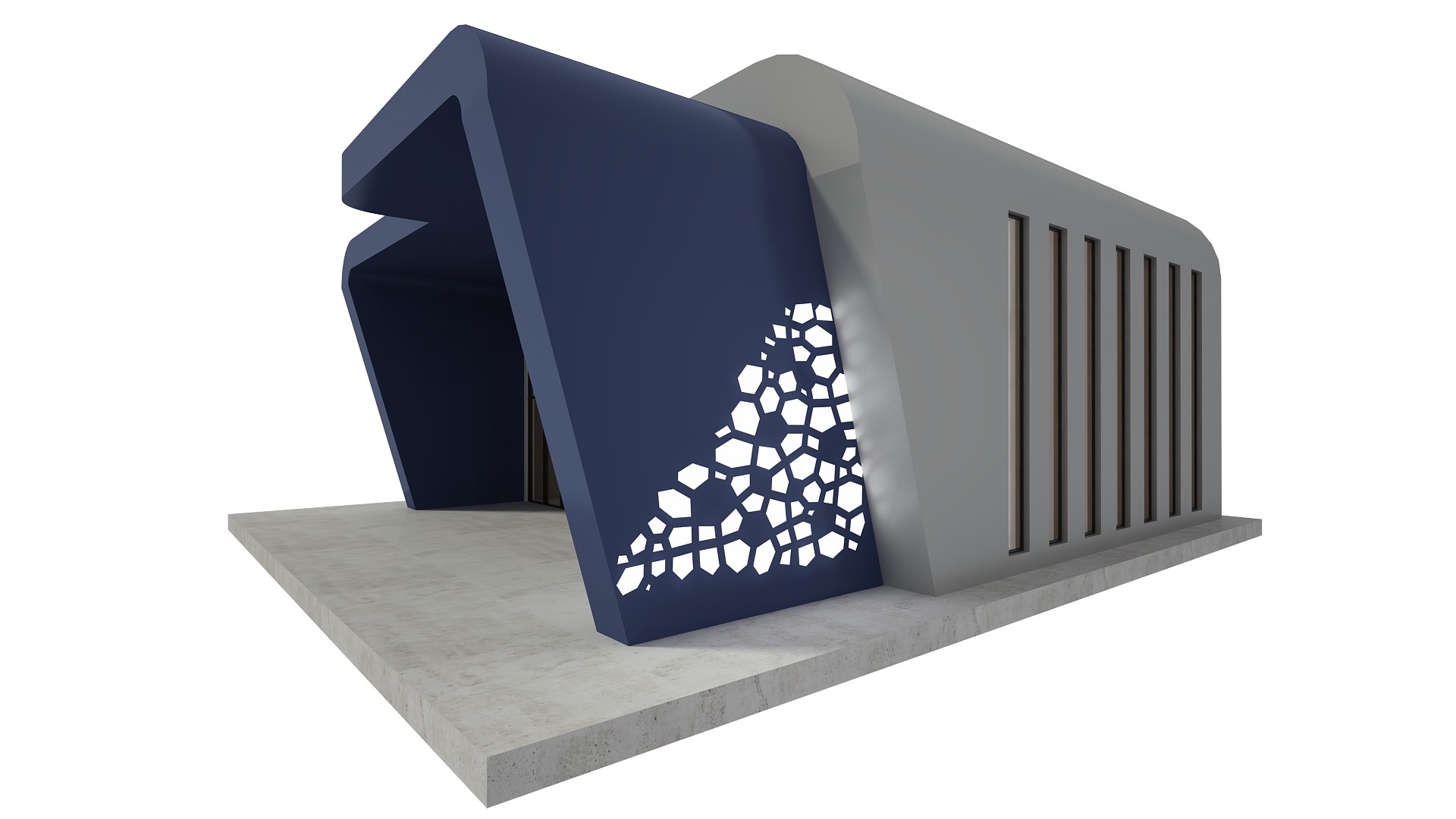 Retail Store Low-poly 3D model_3