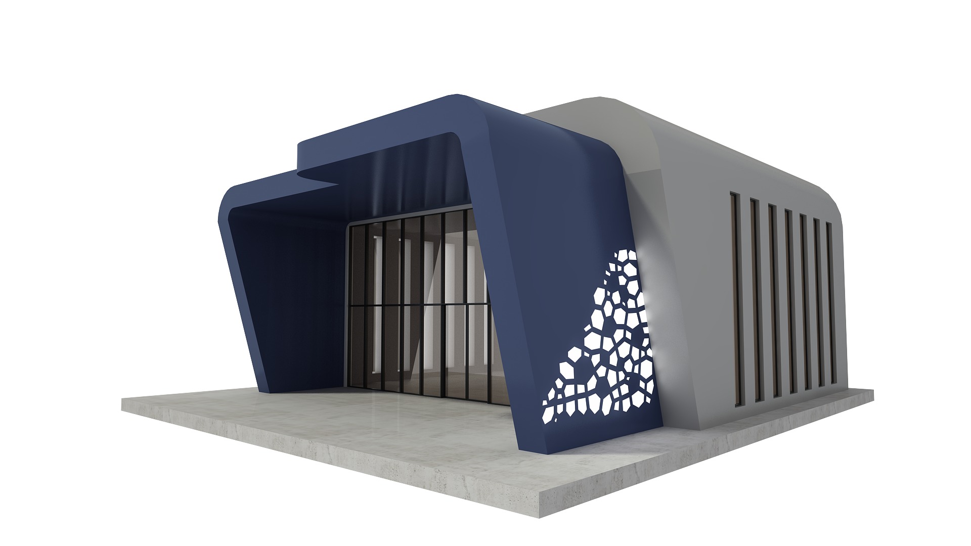 Retail Store Low-poly 3D model_2