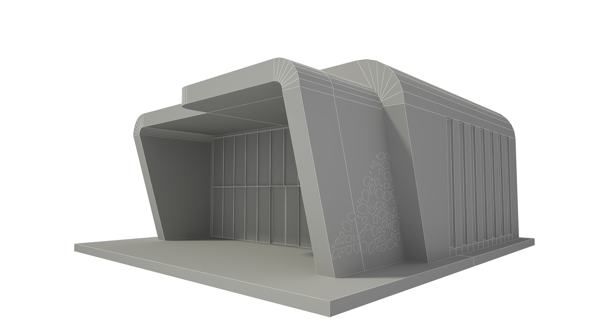 Retail Store Low-poly 3D model_7