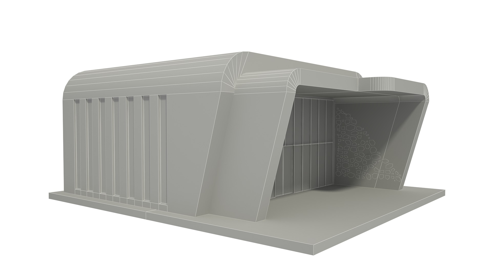 Retail Store Low-poly 3D model_6