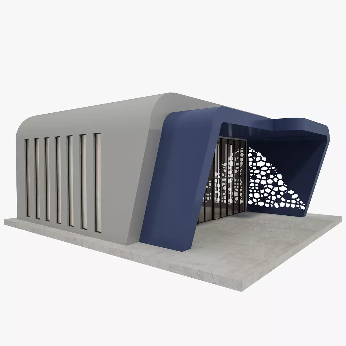 Retail Store Low-poly 3D model_0