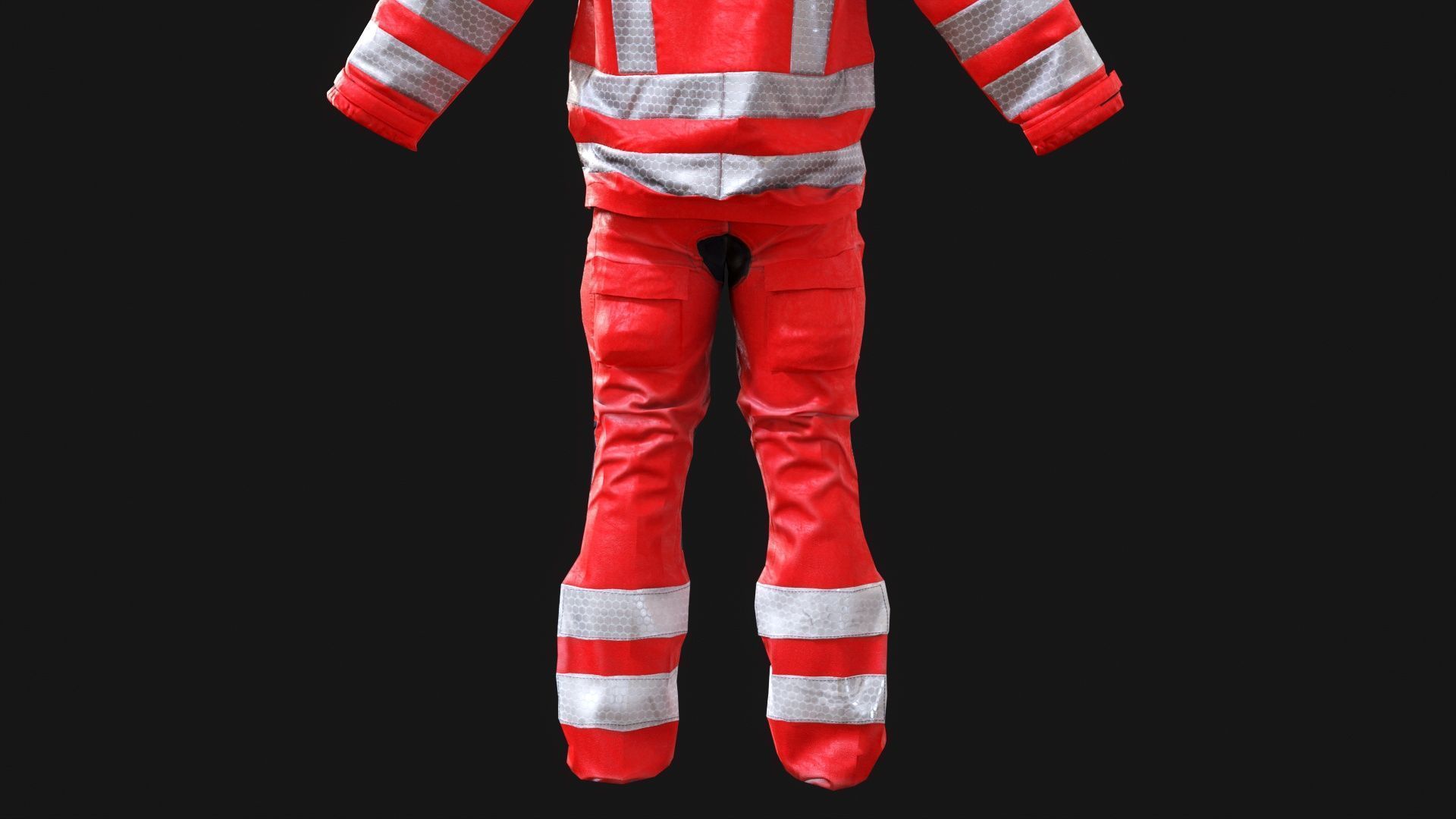 Herts Paramedic and Doctors Flight Suit BHECCS Medical Uniform Low-poly 3D model_24