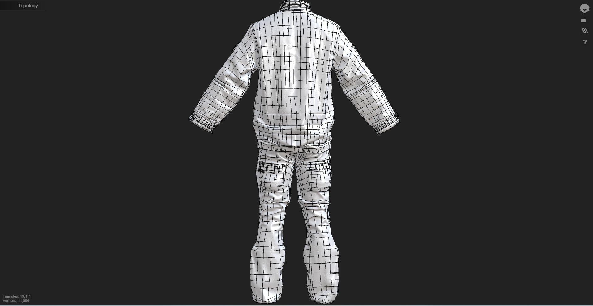 Herts Paramedic and Doctors Flight Suit BHECCS Medical Uniform Low-poly 3D model_4