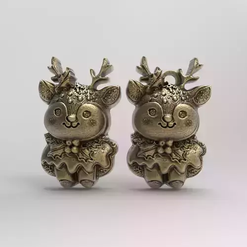 treedecor cream deer decor 